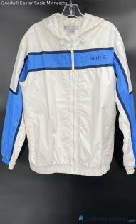 Nike Junior White & Blue LWT Windbreaker jacket - Sz XL (14-16)