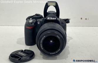 Nikon D3100 Digital DSLR Camera W/SD Card, Charger, Lens+Bag -TESTED/POWERS ON