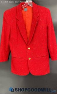 Lizwear Women's Red speckled blazer and skirt set - SEE SIZES