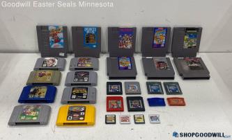 Lot Of NES, N64, GBA, DS, GameBoy & 3DS Games For Parts/Repair