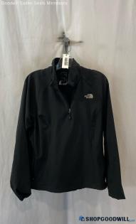 The North Face Women's Black Softshell Pullover Tech Jacket Sweatshirt - Sz L