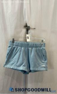 The North Face Women's Baby Blue Sweat Shorts - Sz M