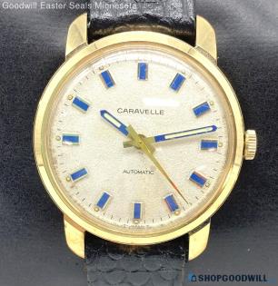 Men's Vintage CARAVELLE Automatic 17J Watch for Parts & Repair