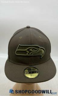 New Era Unisex NFL Seahawks Fitted Cap Green Hat - Sz 7 1/4 - 7 3/8