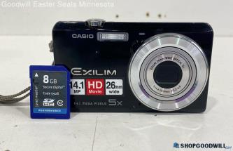 Casio Exilim EX-Z510 Point & Shoot Digital Camera W/SD Card-Powers on