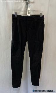 Athleta Women's Black Textured Cargo Tech Ankle Skinny Pants - Sz 4