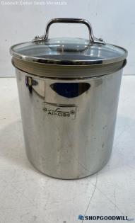 All Clad Stainless Steel Sealable Kitchen Storage Canister 7" Dia X 10" H