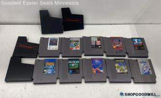 Nintendo NES Game Lot Of 10 Marble Madness, Duck Hunt & More