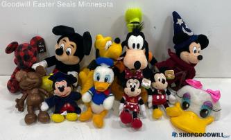 11 Disney Characters Plush Toys Mickey/Goofy/Donald/More/Daisy Cap