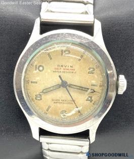 Men's Vintage ORVIN Automatic Self Wind Watch for Parts or Repair