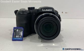 Panasonic Lumix 16MP 25-525mm Point & Shoot Digital Camera W/SD Card-Powers on