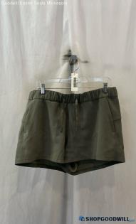 Lululemon Women's Taupe Green Lightweight Tech Shorts - Sz 12