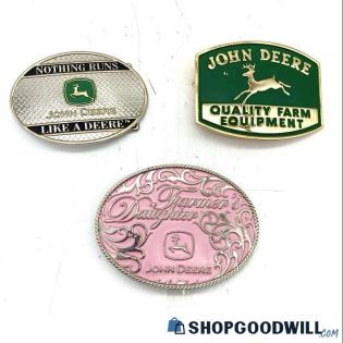 JOHN DEERE His & Hers Belt Buckles