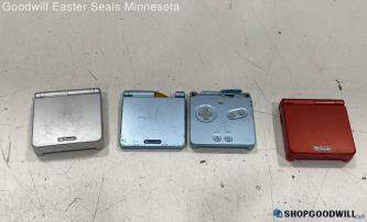 3ct. Nintendo Game Boy Advance SP Handhelds For Parts/ Repair