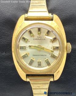 Women's Vintage CARAVELLE Transistorized French Watch for Parts or Repair