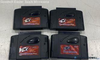 Lot Of 4 Game Shark & Game Shark Pro Cartridges For Nintendo 64