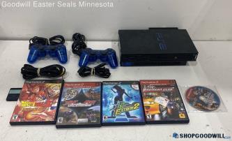 Sony PlayStation 2 SCPH--50001/N Console w/Games, Cords & Controllers- Tested