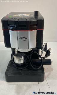 Briel Lido Pump Espresso Machine Black Powered On Coffee