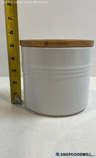 Le Creuset White 14cm Medium Storage Jar w/Lid