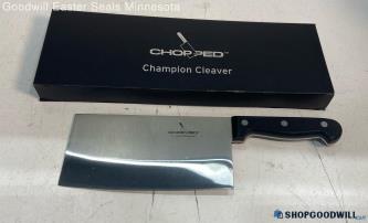 Chopped Champion 7" Cleaver Cutlery Knife W/ Case Kitchen