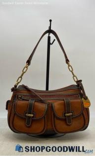 Dooney & Bourke Brown Shoulder Bag Womens Leather