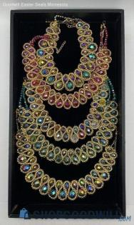 Gold-Tone Crystal Collar Necklace (5)