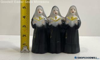 Vintage Religious Singing Nuns Music Box - Plays Music Fine