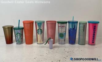 10pc Starbucks Tumblers Iridescent Mermaid Scales, Holographic Glacier & More