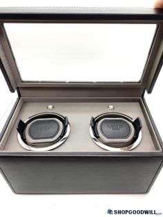 WOLF Watch Winder for (2) Watches Battery Operated, Not Included