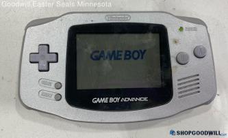 Nintendo Game Boy Advance Model No. AGB-001 Silver -Tested