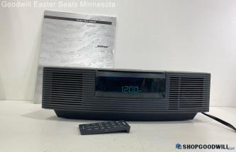 Bose Wave Radio/CD With Remote and Manual -Tested/Powers on