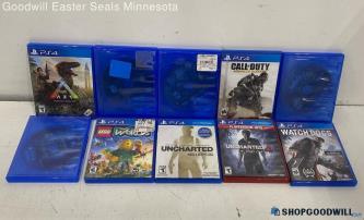 Sony PlayStation 4 Game Lot Of 10 Uncharted 4, Watch Dogs, & More