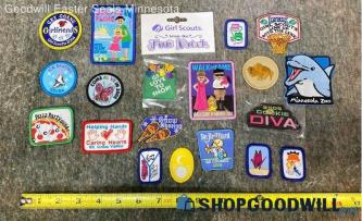 Mixed Girl Scouts Minnesota Zoo Animals Music Winter+ Orgami Patches Collectible