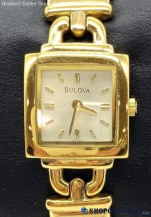 BULOVA Ladies Gold Tone Dress Watch