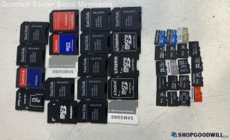 19 Samsung Kingston SanDisk+ 32-GB Micro SD Memory Cards w/Adapter- FORMATTED