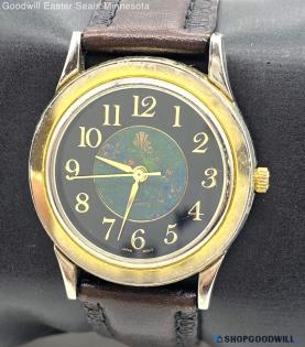 Women's DE JUNO Quartz Black & Green Dial Watch