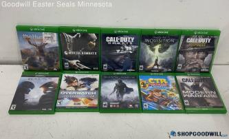 Microsoft Xbox One Game Lot Of 10 Call Of Duty Ghosts, Mortal Kombat X & More