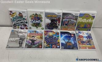 Nintendo Wii Video Game Lot Of 10 The Sims 3, Wall-E & More