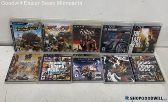 Sony PlayStation 3 Video Game Lot Of 10 Fallout New Vegas, GTA V & More