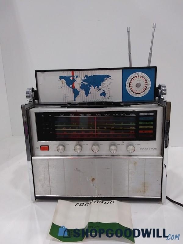Coronado Solid State AM/MB/SW1/SW2/FM/VHF Model EB-2500 Vintage Radio