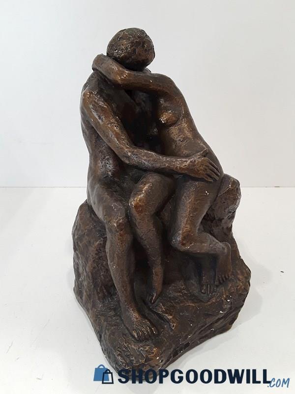 Vintage 1961 Austin Prod Rodins The Kiss The Lovers Statue Sculpture 