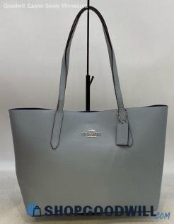 Coach Avenue Carryall Royal Blue Light Blue Tote Womens Leather