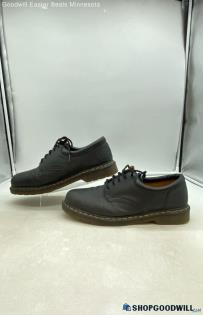 Dr. Martens Men's 8053 Matte Black Leather Oxfords Sz 14