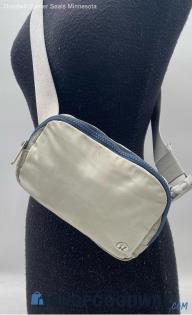 Lululemon Everywhere Gray/Blue Nylon Belt Bag & Fanny Pack Handbag/Purse