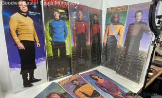 9 Star Trek Poster 2 Original Series 7 Next Gen Each 36" X 12" Pickup Only