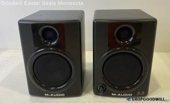 Pair M-Audio Studiophile AV 40 Computer Speakers S#132A060725453 *Tested/PwrOn