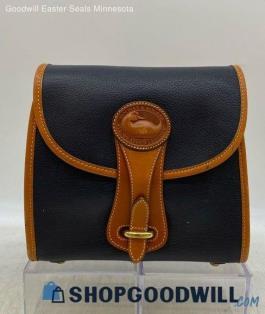 Dooney & Bourke Essex Black Brown Crossbody Womens Leather