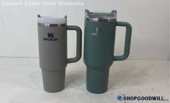 2pc Stanley 30z Gray & 40z Green Shale Tumblers