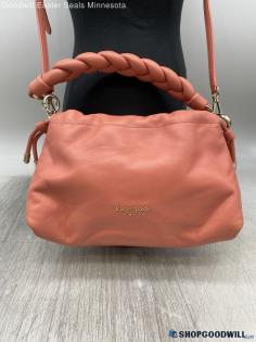 NWT Kate Spade Coral Pink Shoulder/Crossbody Womens Smooth Leather Handbag/Purse