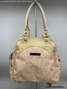 Petunia Pickle Bottom Beige Tote/Satchel Diaper Bag Womens Canvas Handbag/Purse